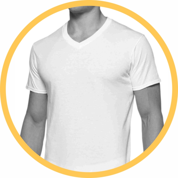 Camiseta gola V