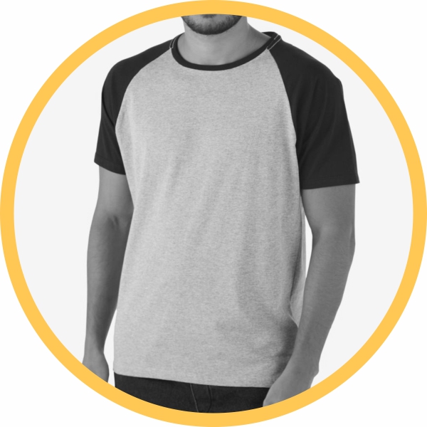 Camiseta raglan atacado